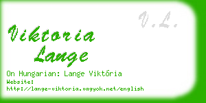 viktoria lange business card